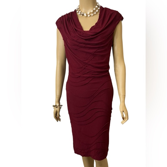 LADYS CONNECTED APPAREL BEAUTIFUL LINED BODY-CON DRESS FITTED WITH STRECH - Picture 7 of 10